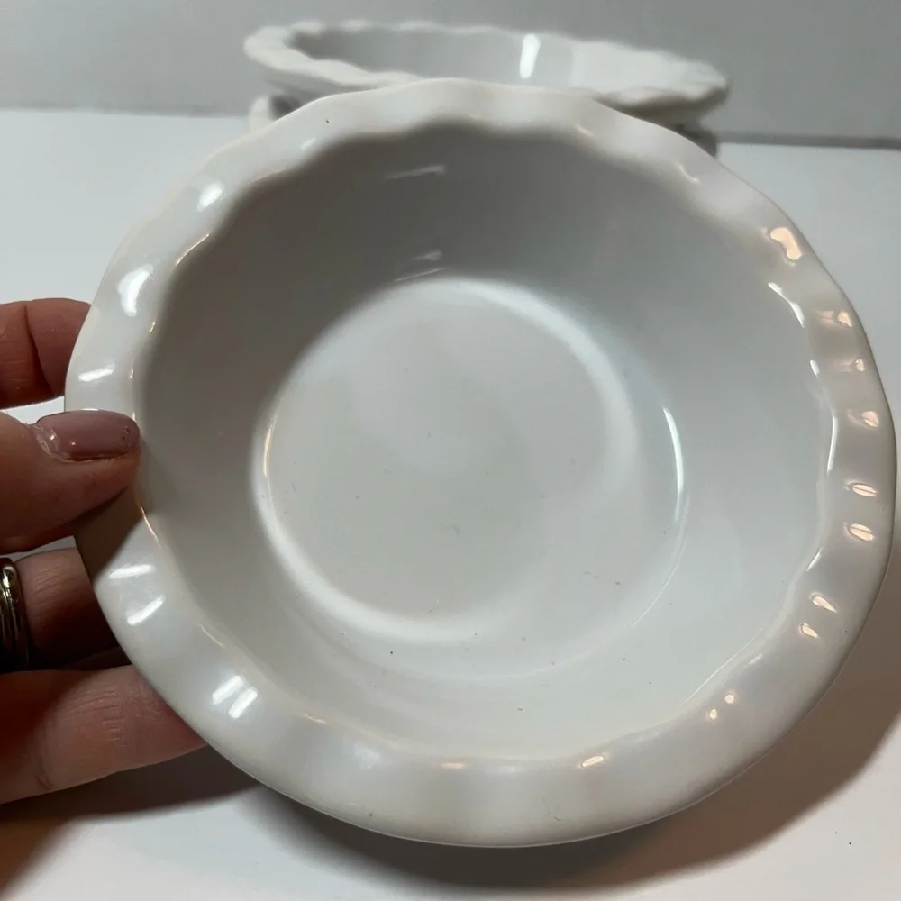 Palm Restaurant Ceramic Mini Fluted Pie Dishes
